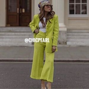 Zara textured weave pants